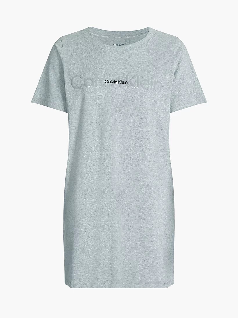 Noční košile CALVIN KLEIN (QS6896E-10), Velikost S, Barva šedá