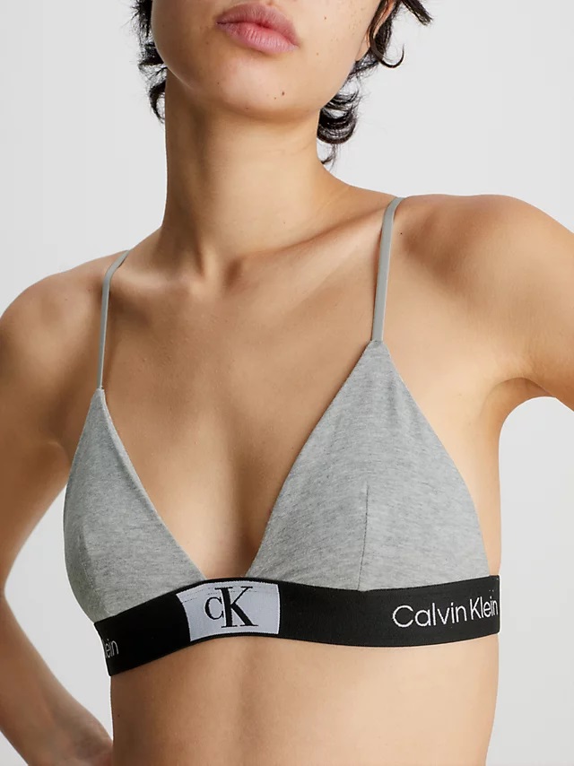 Podprsenka bez kostic CALVIN KLEIN (QF7217E-10), Velikost L, Barva šedá