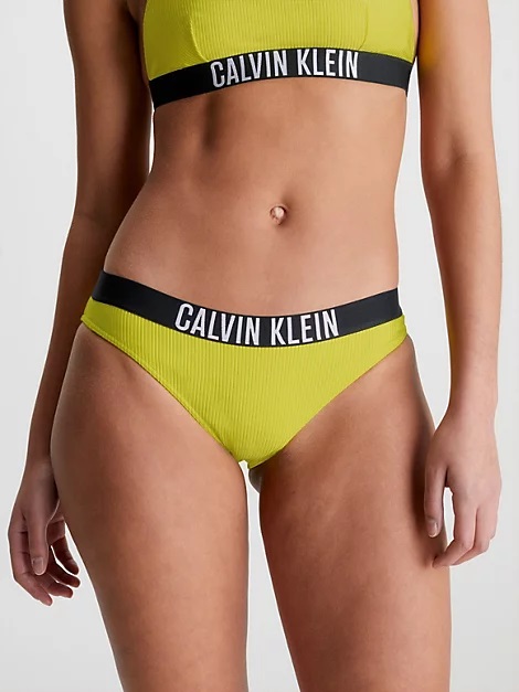 Plavkové kalhotky CALVIN KLEIN (KW01986-15), Velikost S, Barva žlutá