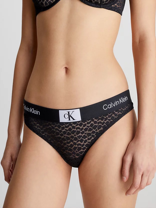 TANGA CALVIN KLEIN (QF7175E-02), Velikost L, Barva černá