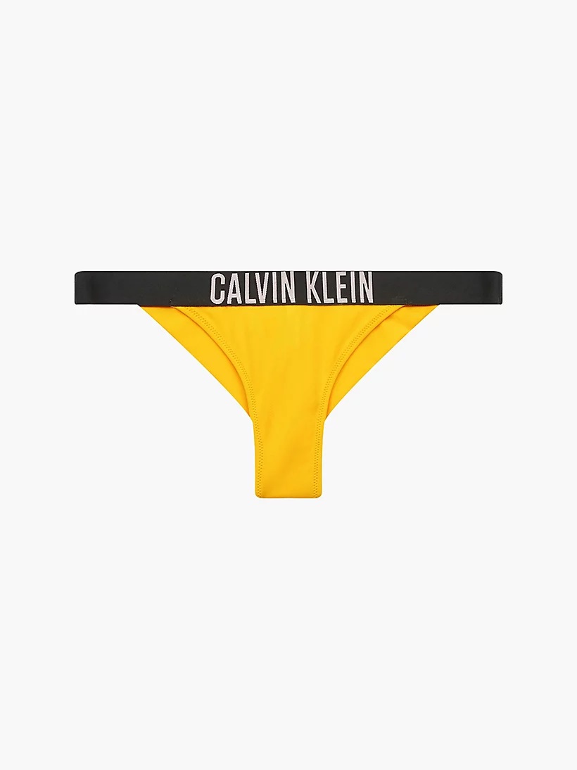 Plavkové kalhotky CALVIN KLEIN (KW01727-15), Velikost M, Barva žlutá