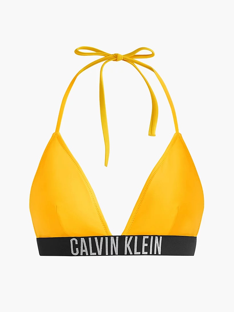 Plavková podprsenka CALVIN KLEIN (KW01850-15), Velikost S, Barva žlutá