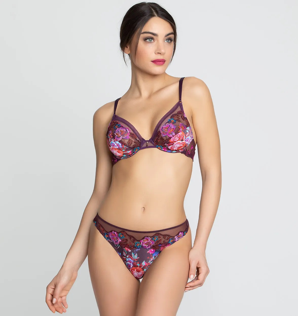 Tanga LISE CHARMEL (ACH0043-04), Velikost S, Barva fialová