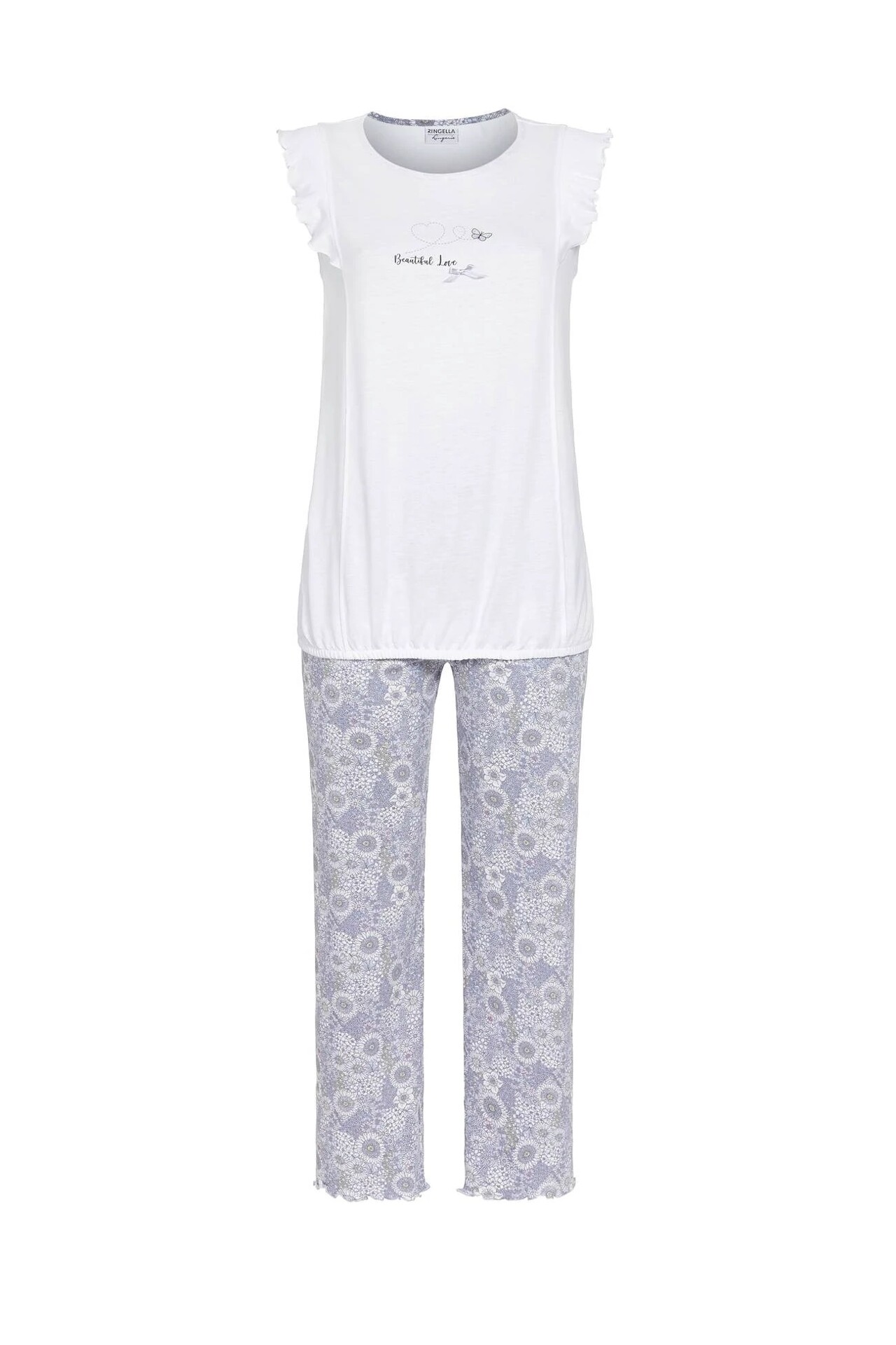 Pyžamo krátké RINGELLA (2261224-01), Velikost 46, Barva bílá