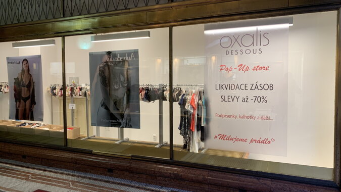 Pop up store Oxalis dessous