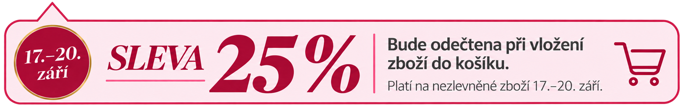 Sleva 25% na vše