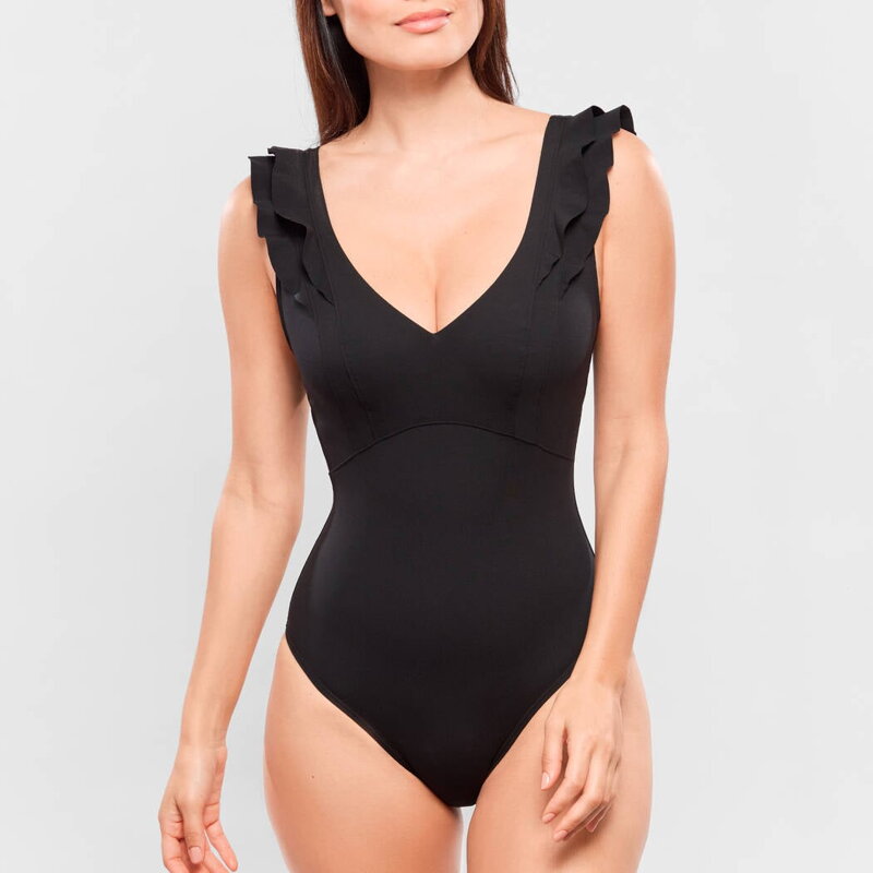 Jednodílné plavky s volánkem EMPREINTE (2621VX-02)